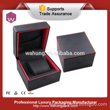 single watch packaging display black plastic box